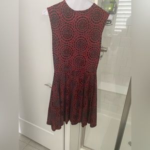 Velvet burn out dress